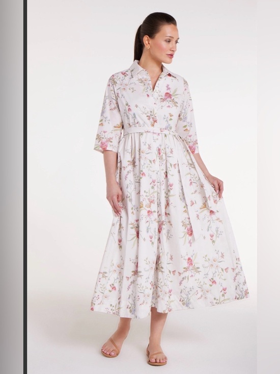Hermoza Dresses & Skirts - Hermoza Francesca Dress in White Meadow Sz XS